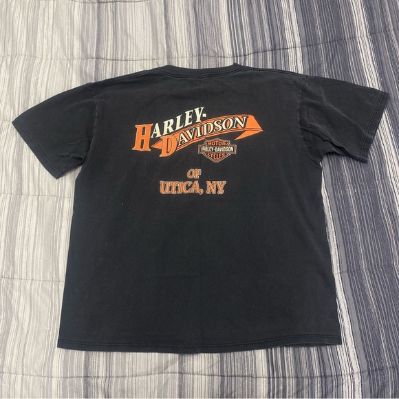Vintage Harley Davidson black graphic t shirt XL - Picture 3 of 4